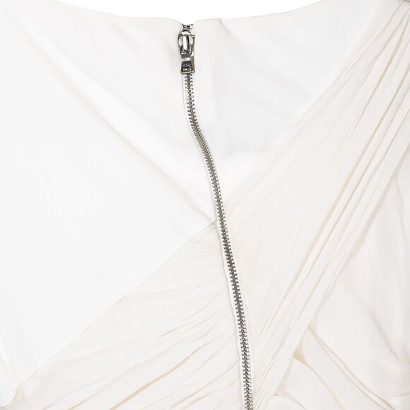 Alice + Olivia Womens Dress Ivory Silk Stretch Lined Mini Layered Sheath Party S - Picture 10 of 10